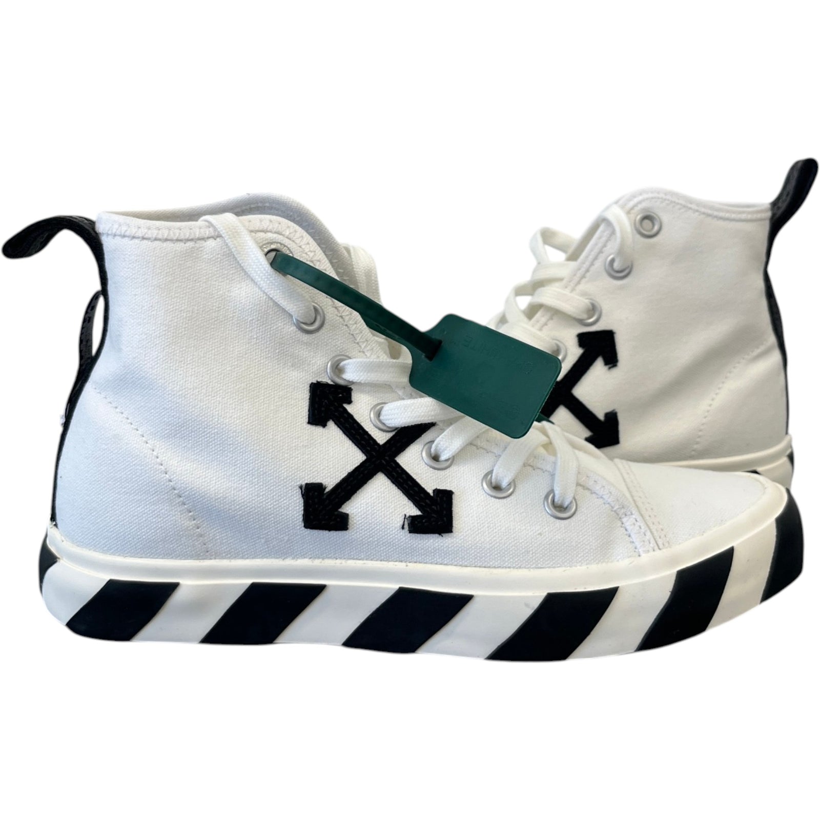 Men's Vulcanised High Trainers White Size EU 40 / UK 6 - Photo 3