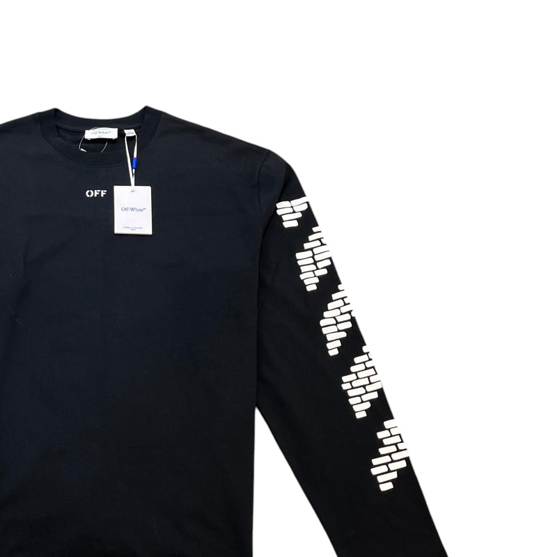 Men's Bricks Arrow Long Sleeve T-Shirt Black Size XL