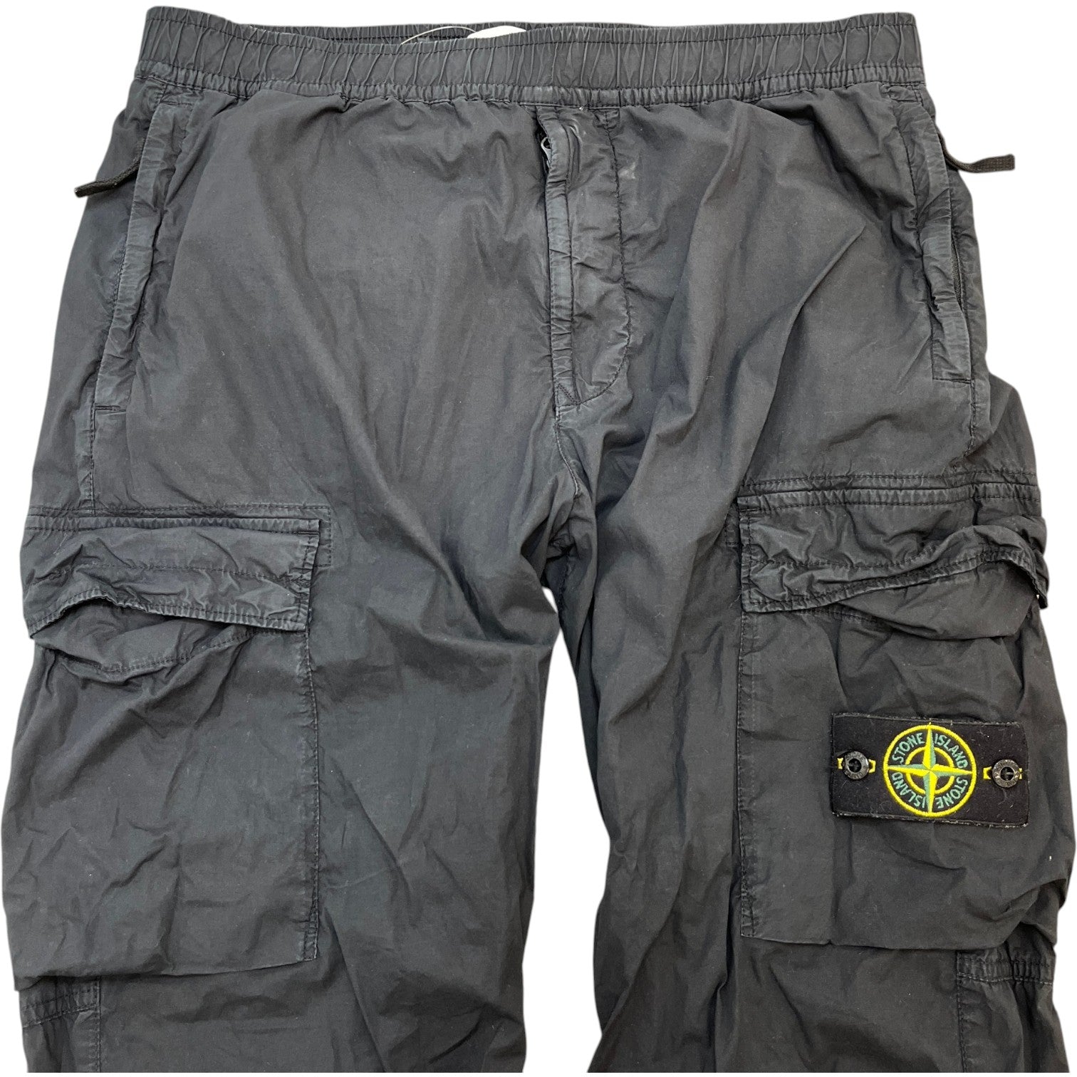 Men's Applique Logo Cargos Black Size Waist 34" - Photo 6