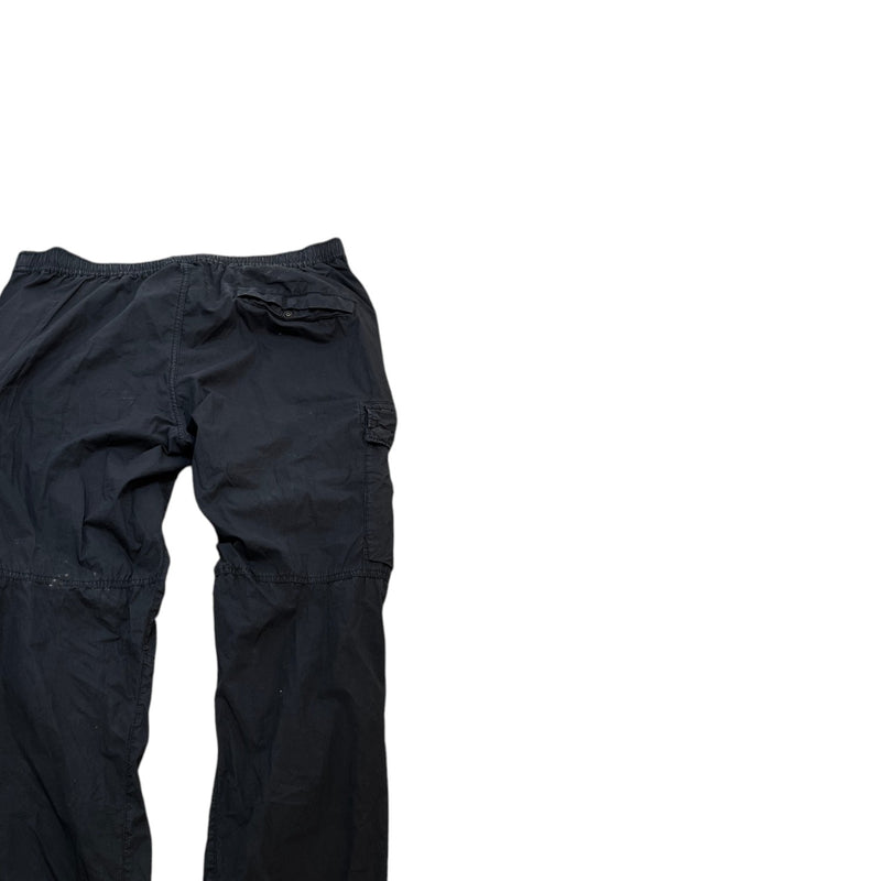 Men's Applique Logo Cargos Black Size Waist 34"