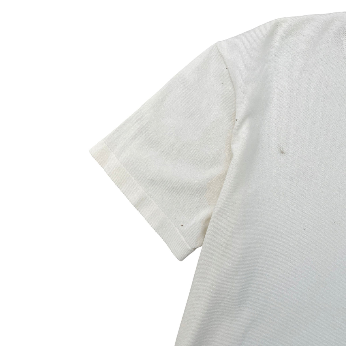 Men's Embroidered Logo T-Shirt White Size L - Photo 6