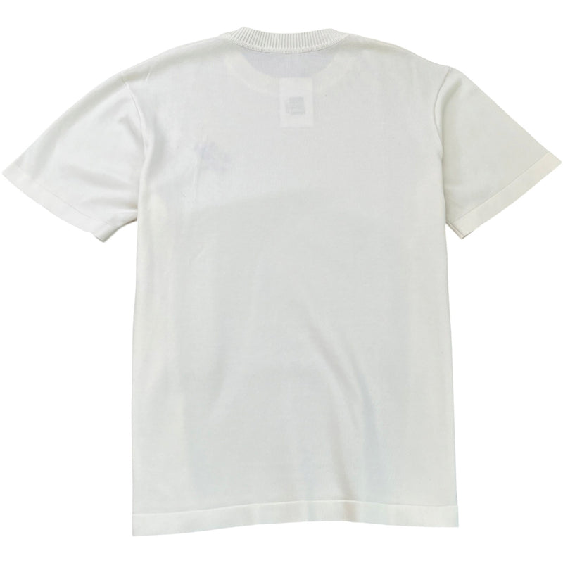 Men's Embroidered Logo T-Shirt White Size L