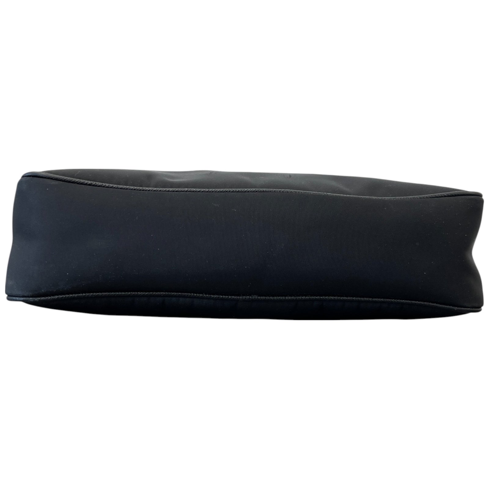 Men's Plaque Logo Re-Nylon Saffiano Messenger Bag Black - Photo 10
