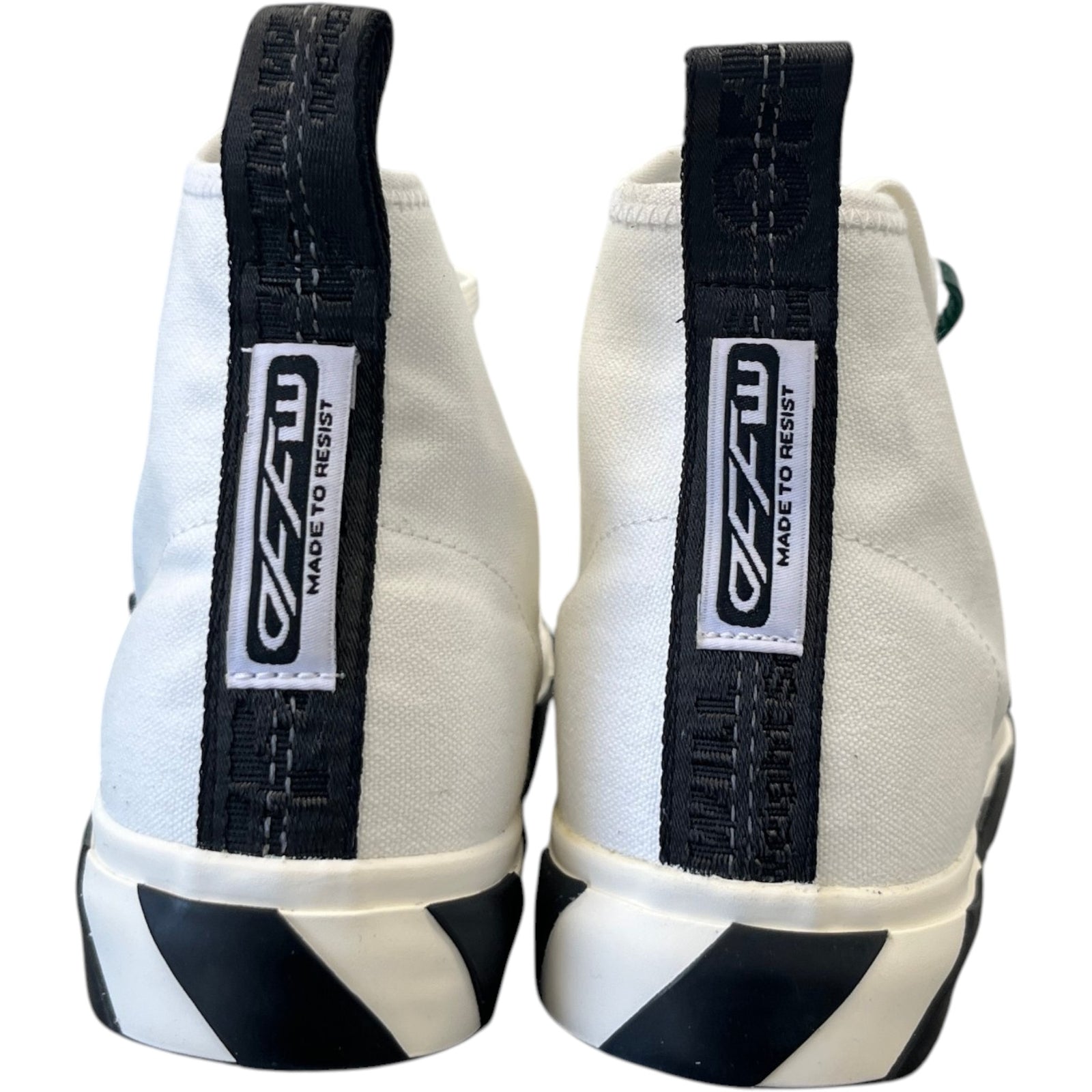 Men's Vulcanised High Trainers White Size EU 40 / UK 6 - Photo 7