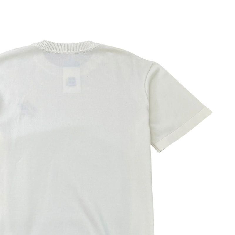 Men's Embroidered Logo T-Shirt White Size L