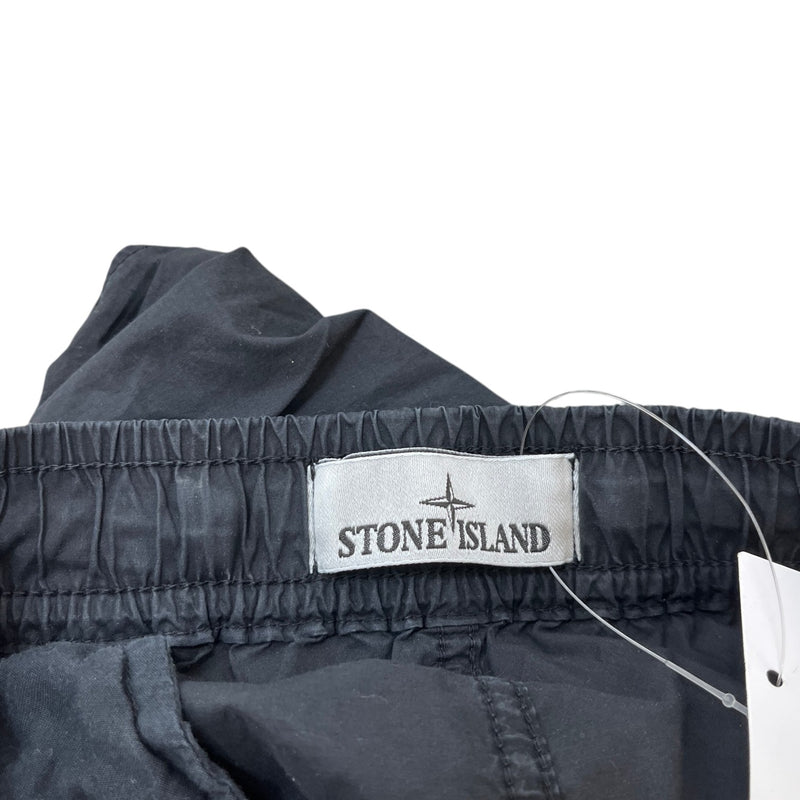 Men's Applique Logo Cargos Black Size Waist 34"