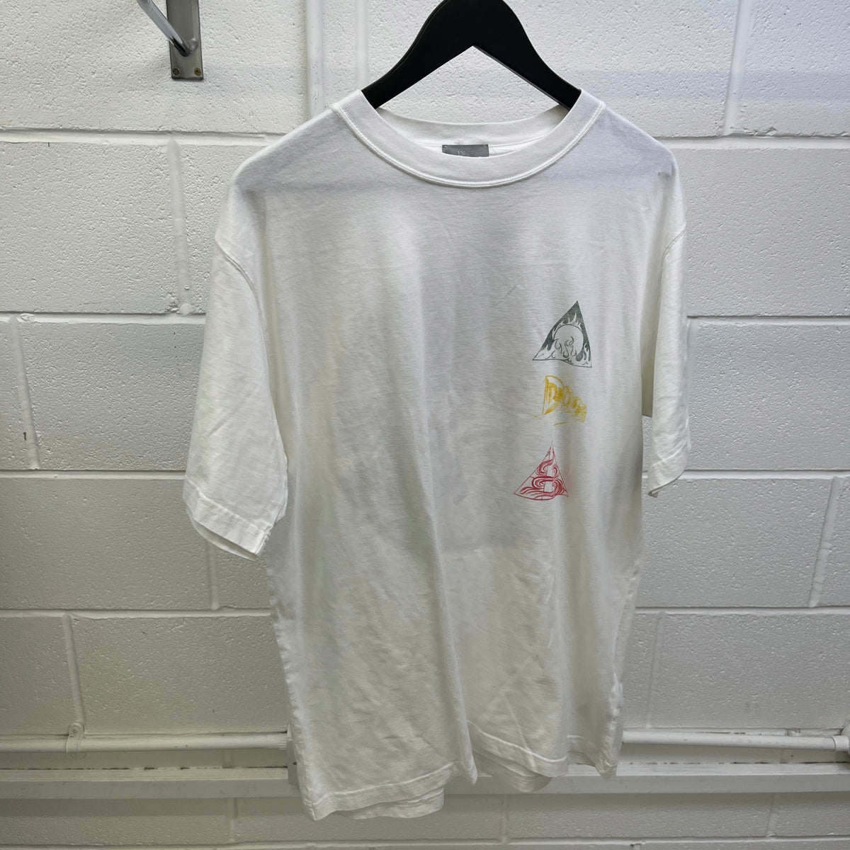 Men's Asterodior Logo T-Shirt White Size L - Photo 7