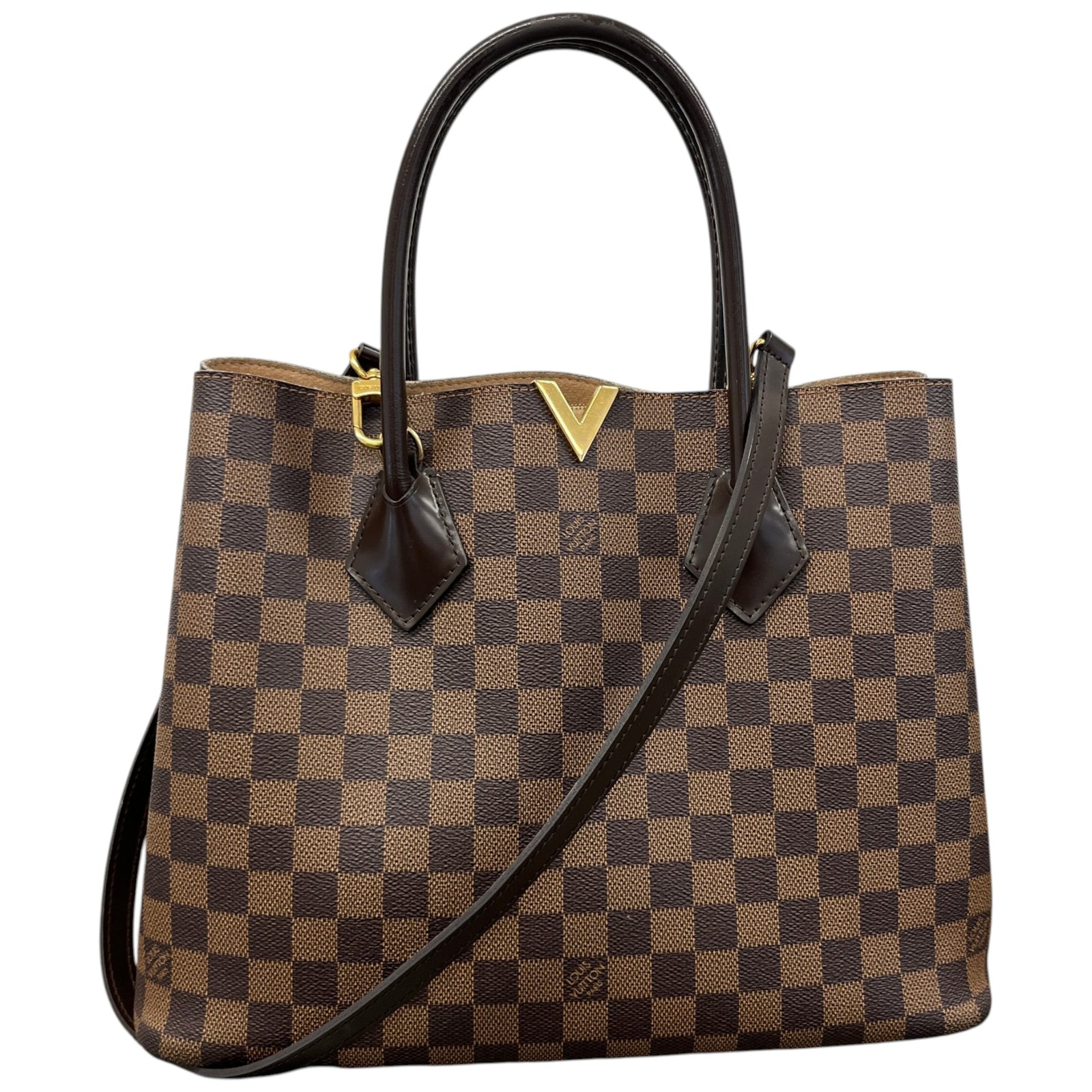 Women's Damier Ebene Kensington Bag Brown - Photo 1