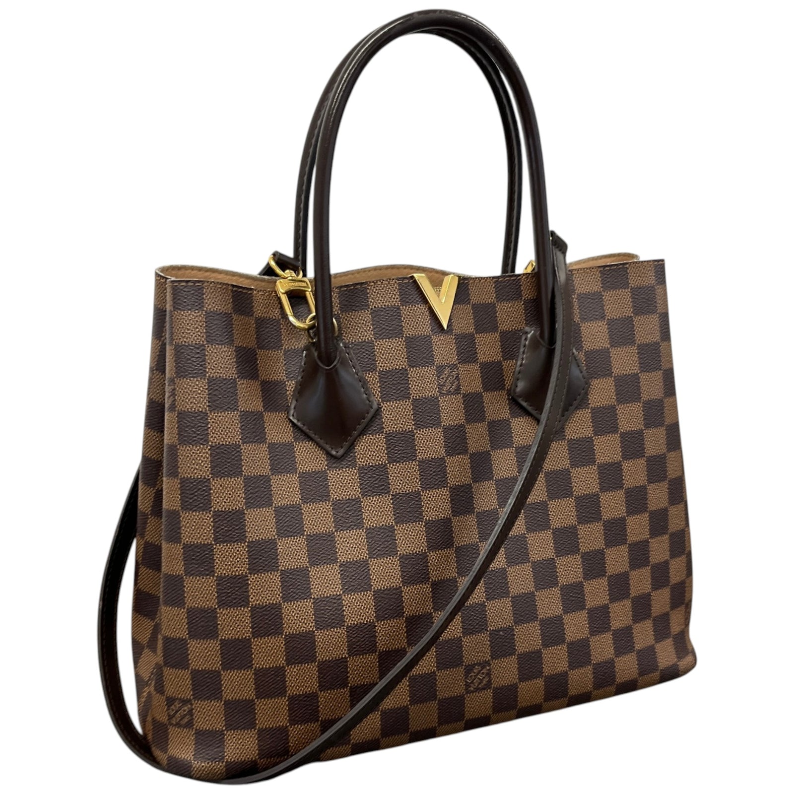 Women's Damier Ebene Kensington Bag Brown - Photo 4