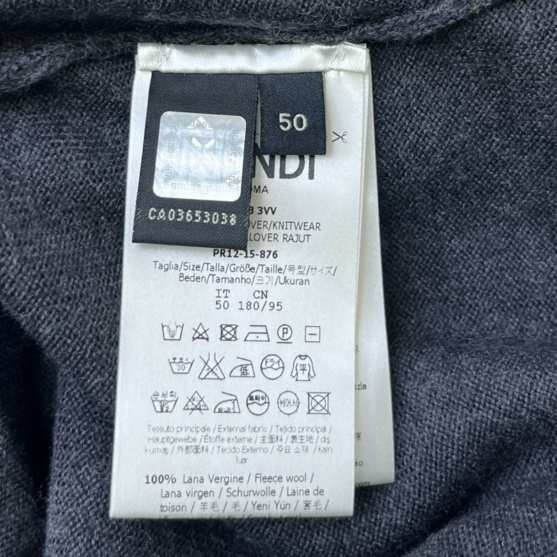 Men's Monster Eyes Jumper Grey Size IT 50 / UK L