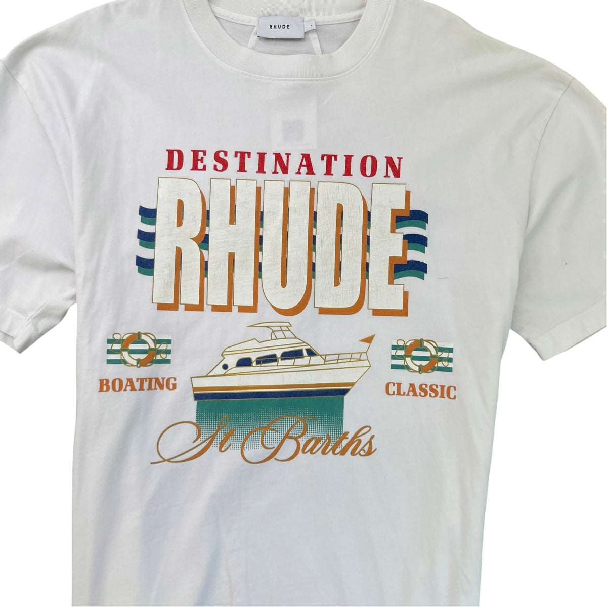 Men's Destination Graphic T-Shirt White Size L - Photo 5