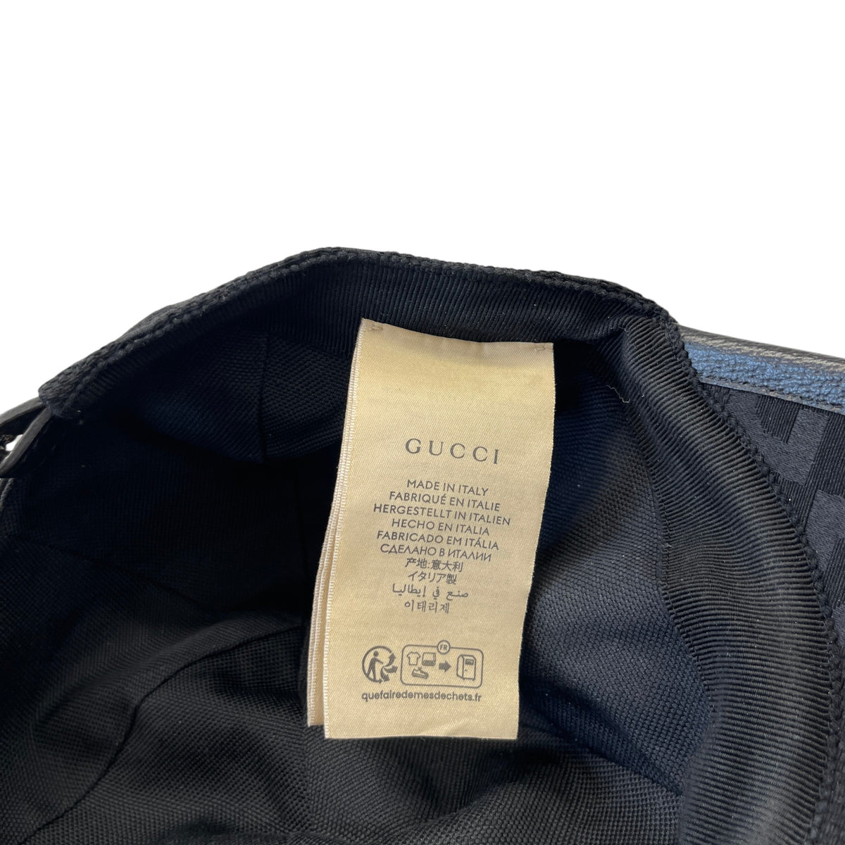 Men's GG Canvas Cap Black Size S - Photo 7