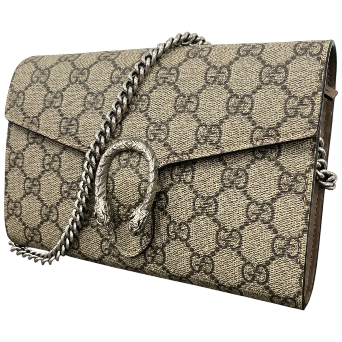 Women's Dionysus Wallet On Chain Crossbody Bag Beige - Photo 5