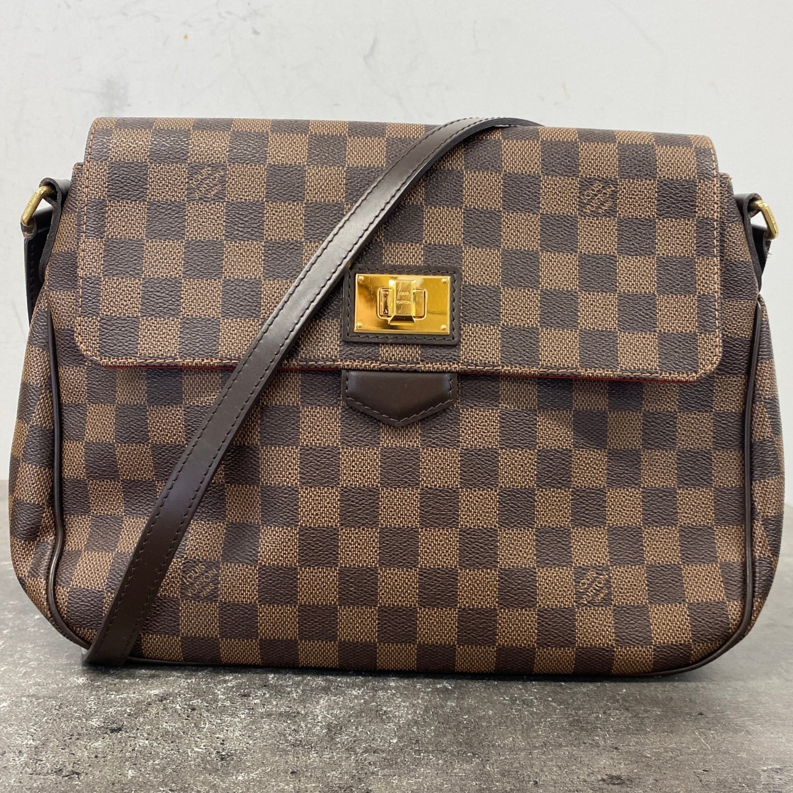 Women's Damier Ebene Besace Rosebery Messenger Bag Brown - Photo 9