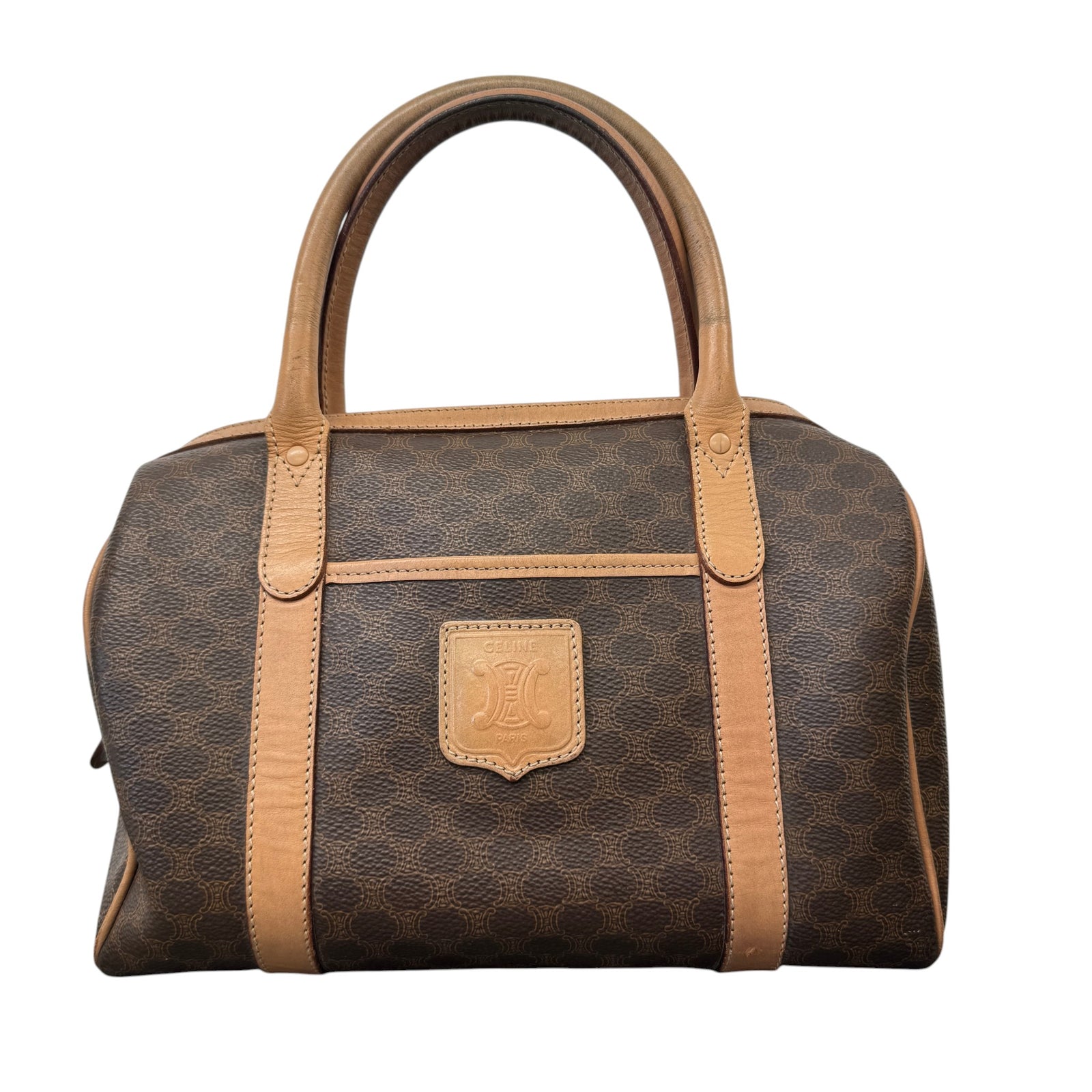 Women's Macadam Monogram Boston Handbag Brown - Photo 1