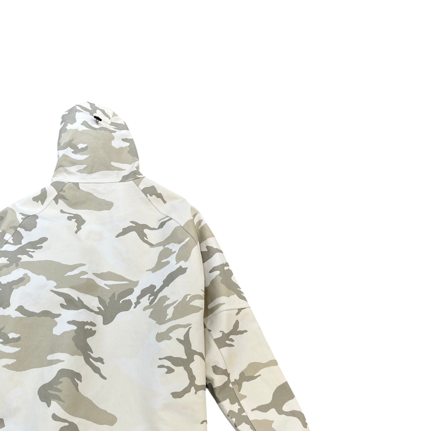 Men's Coated Canvas Camo Windbreaker Beige Size IT 48 / M - Photo 4