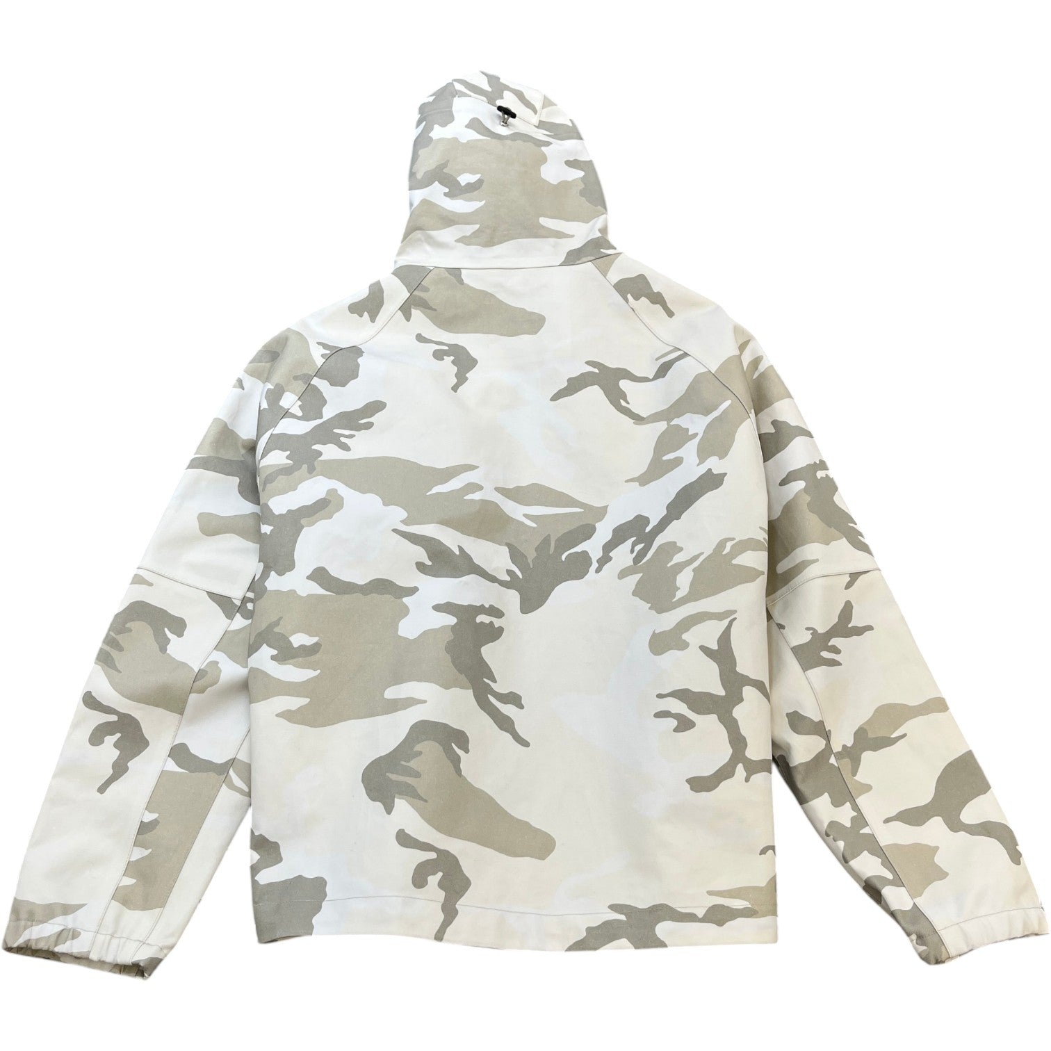 Men's Coated Canvas Camo Windbreaker Beige Size IT 48 / M - Photo 2