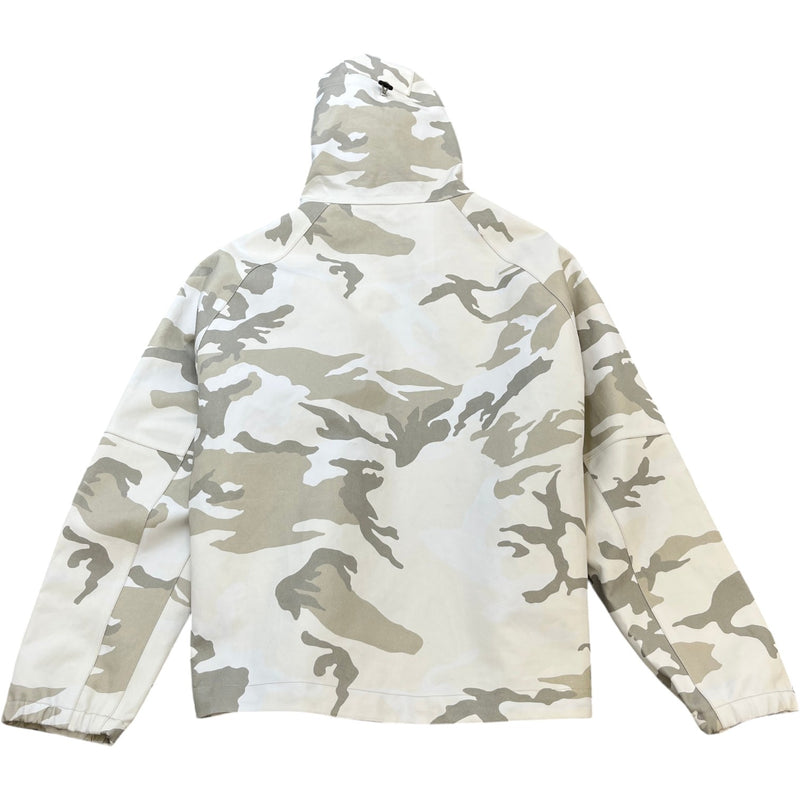 Men's Coated Canvas Camo Windbreaker Beige Size IT 48 / M