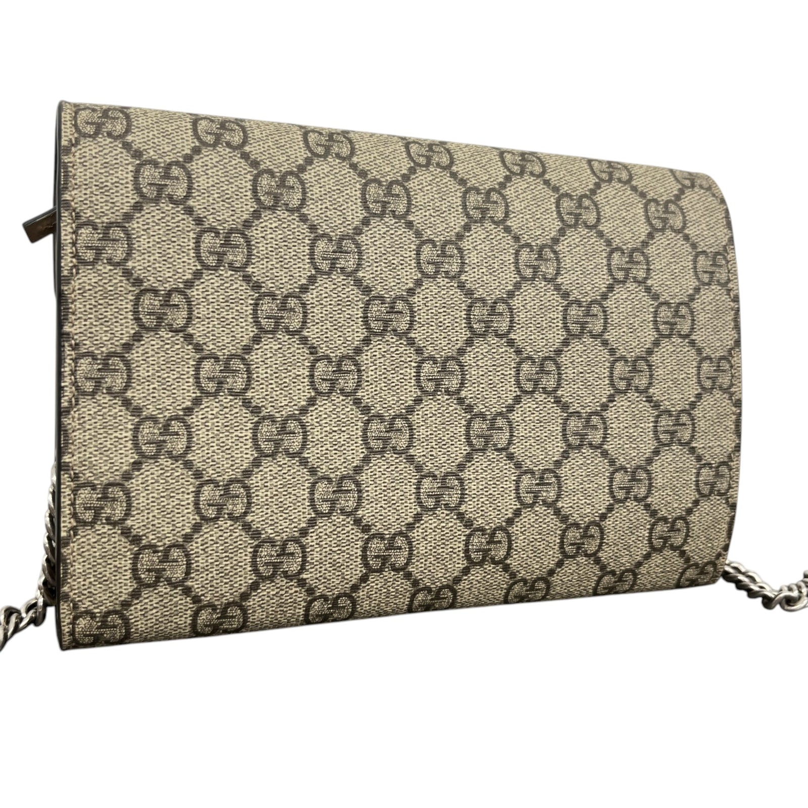 Women's Dionysus Wallet On Chain Crossbody Bag Beige - Photo 8