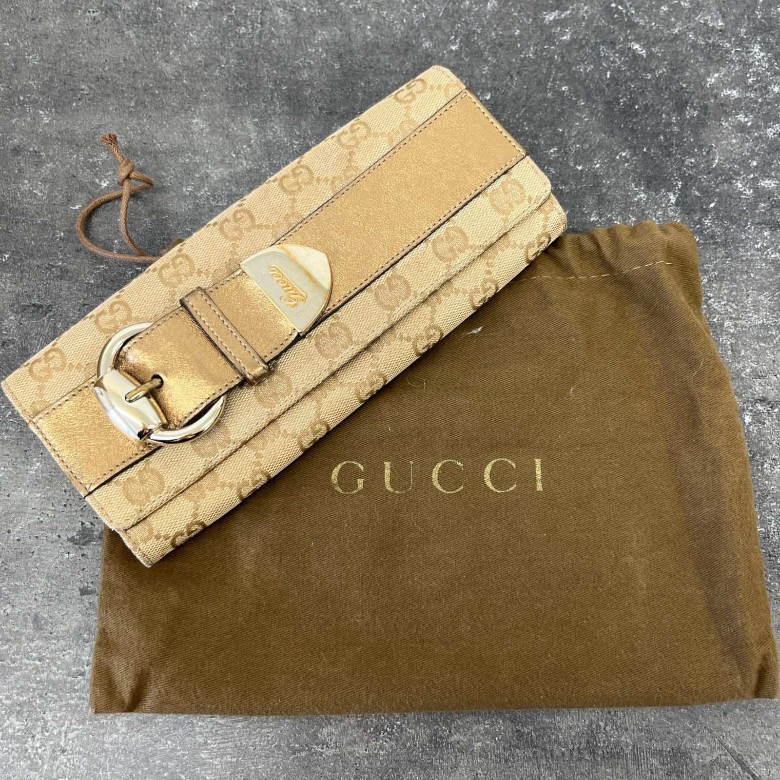 Women's Guccissima Buckle Purse Beige - Photo 12