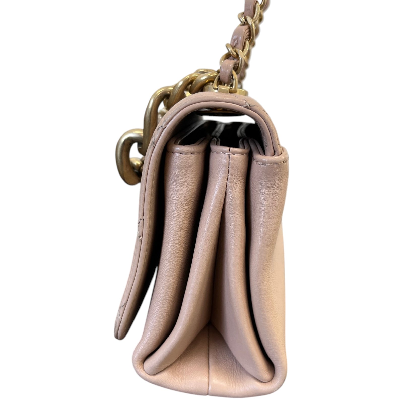 Women's Cc Pearl Chain Crossbody Flap Bag Pink - Photo 7