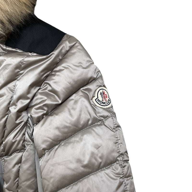Women's Girls Age 10 Violaine Down Jacket Grey Size XXS