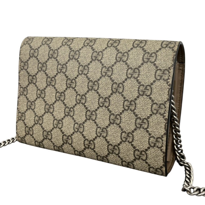 Women's Dionysus Wallet On Chain Crossbody Bag Beige