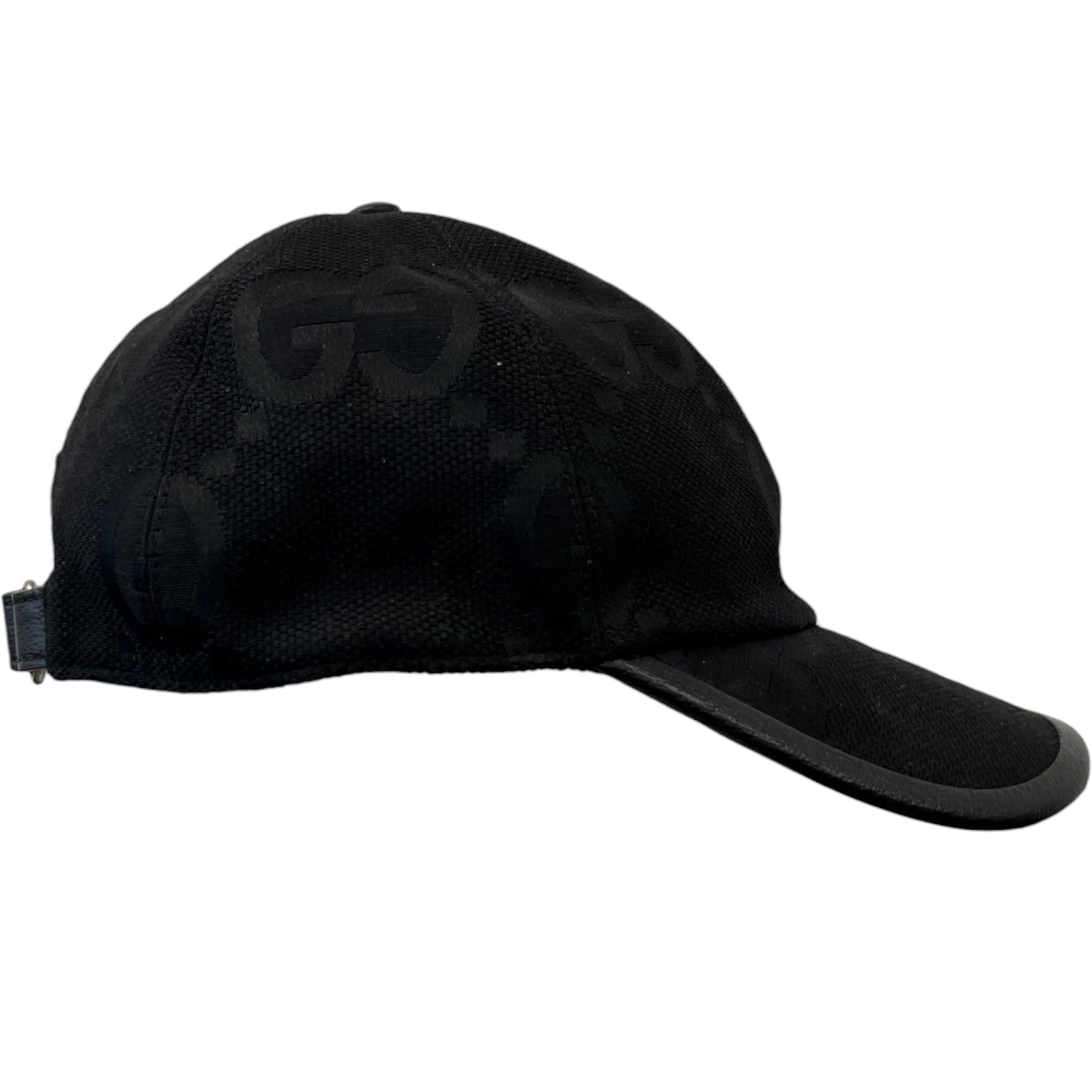 Men's GG Canvas Cap Black Size S - Photo 5