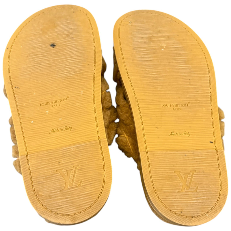 Women's Lv Bliss Comfort Mules Sandals Brown Size EU 38 / UK 5