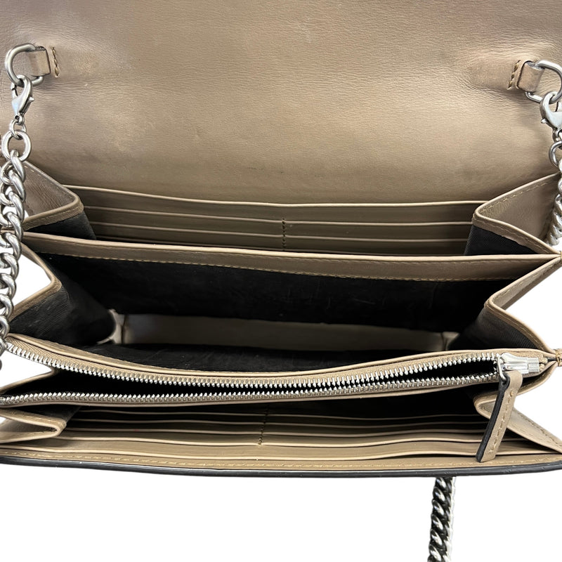 Women's Dionysus Wallet On Chain Crossbody Bag Beige