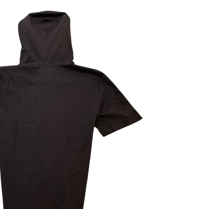 Men's Hooded T-Shirt Brown Size XS
