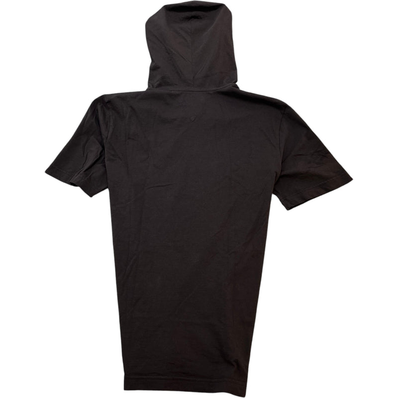 Men's Hooded T-Shirt Brown Size XS