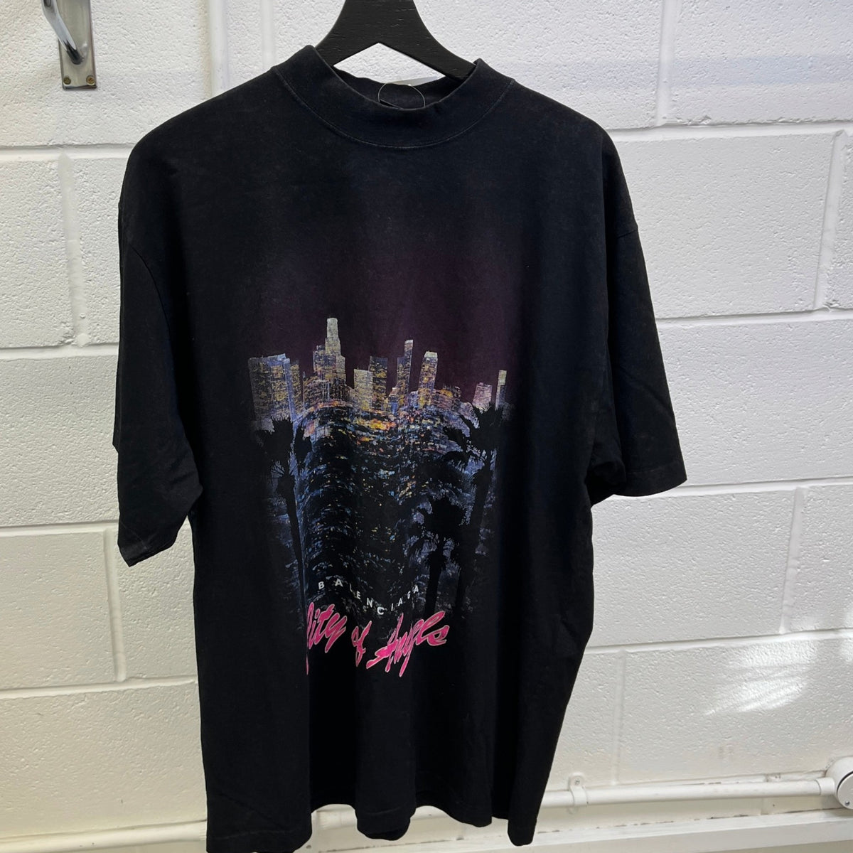 Men's City Of Angels T-Shirt Black Size S - Photo 7