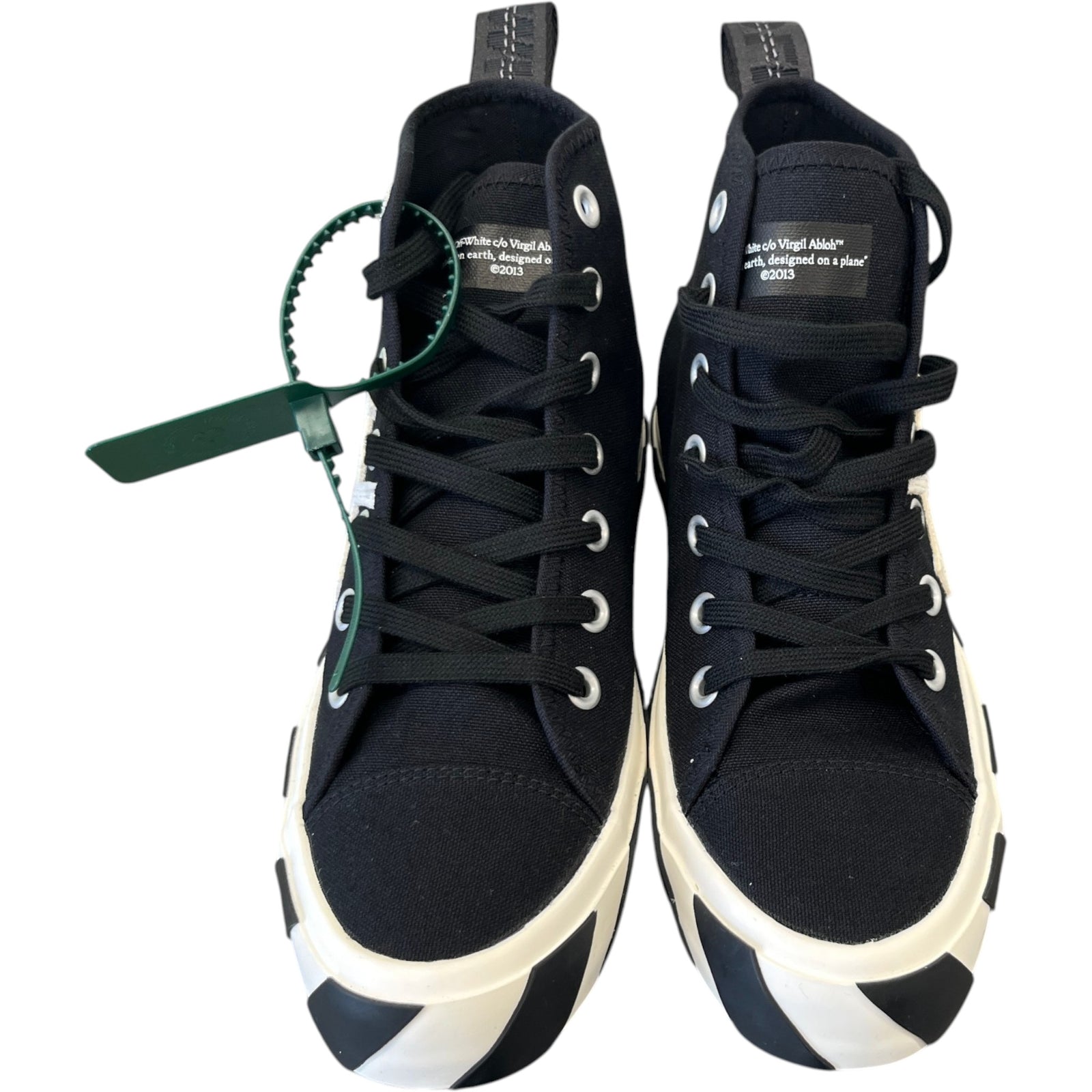 Men's Vulcanized Mid-Top High Trainers Black Size EU 40 / UK 6 - Photo 6