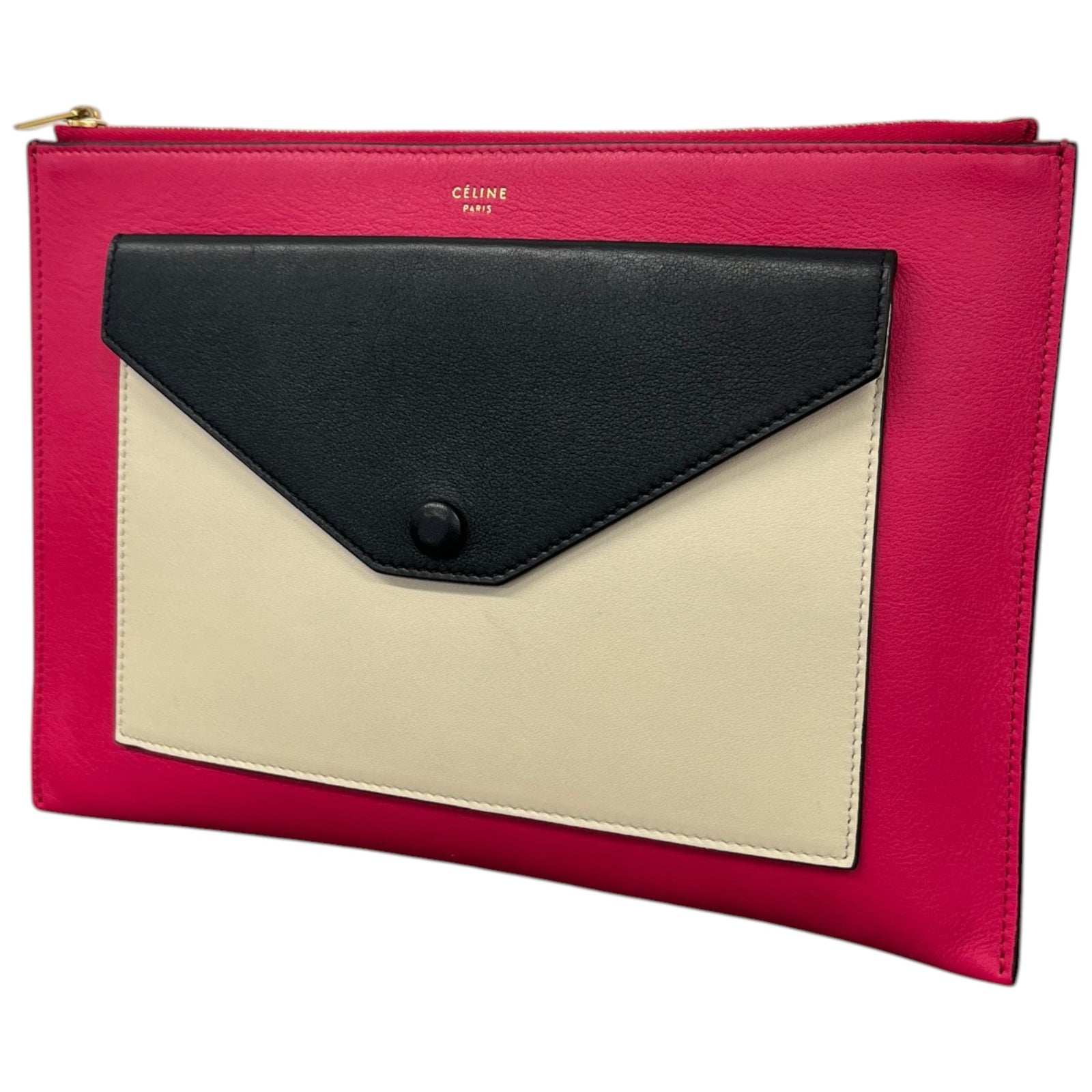 Women's Envelope Zip Clutch Pink - Photo 4