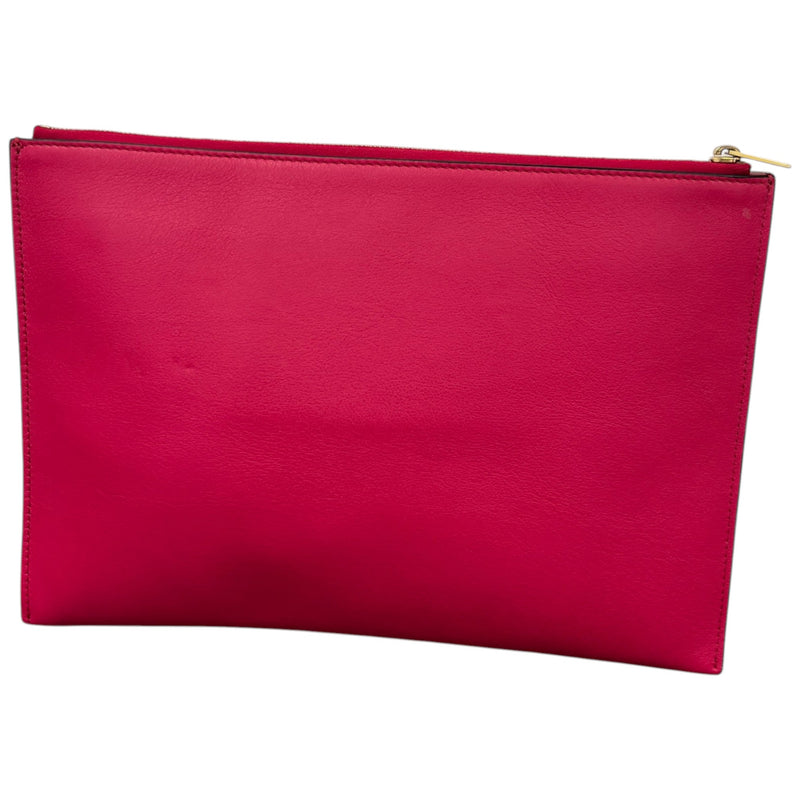 Women's Envelope Zip Clutch Pink