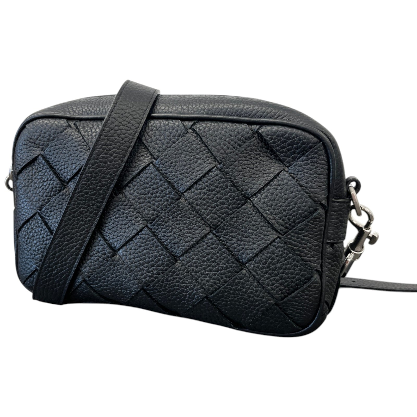 Men's Intrecciato Camera Bag Black - Photo 5