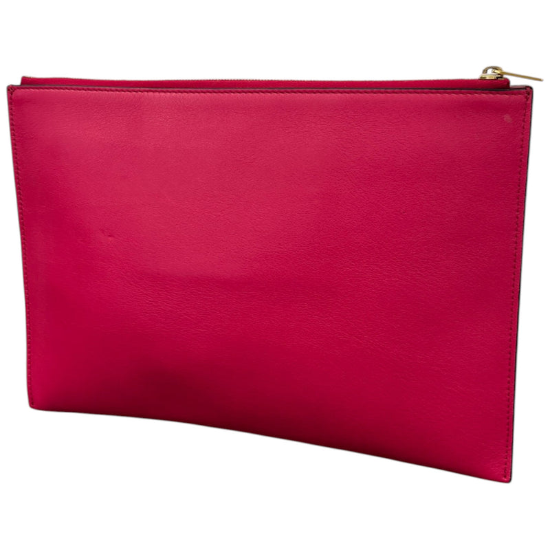 Women's Envelope Zip Clutch Pink