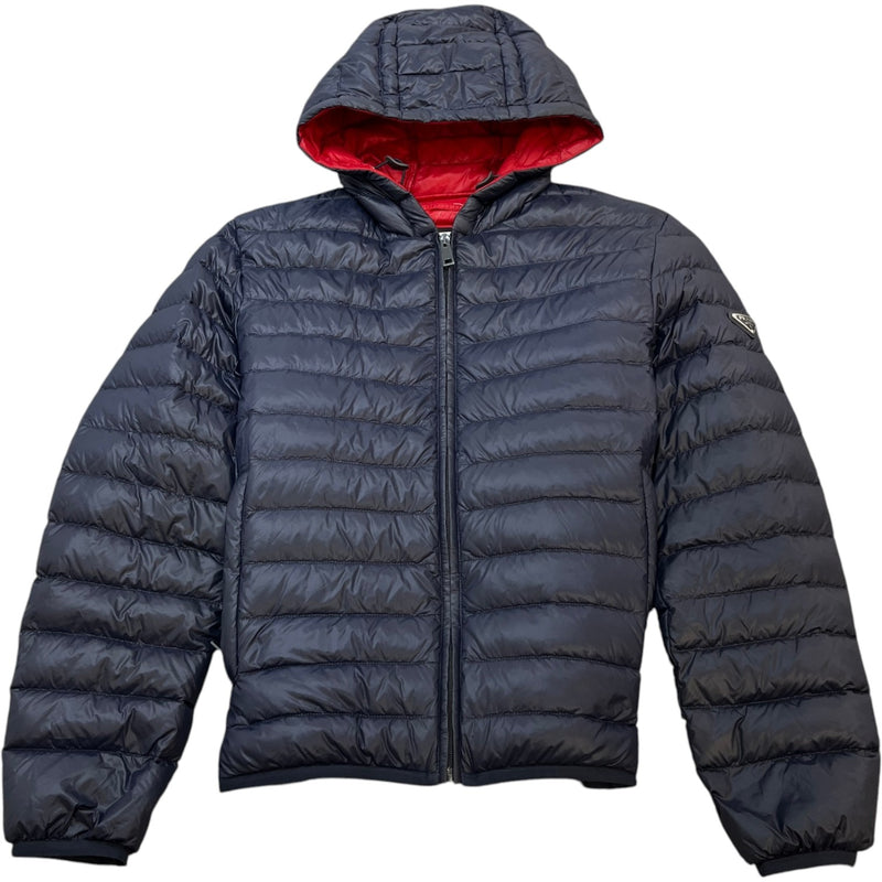 Men's Plaque Logo Jacket Navy Size IT 50 / L