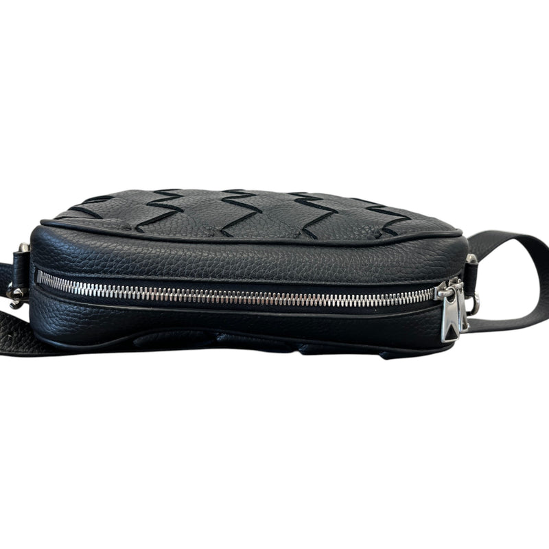 Men's Intrecciato Camera Bag Black