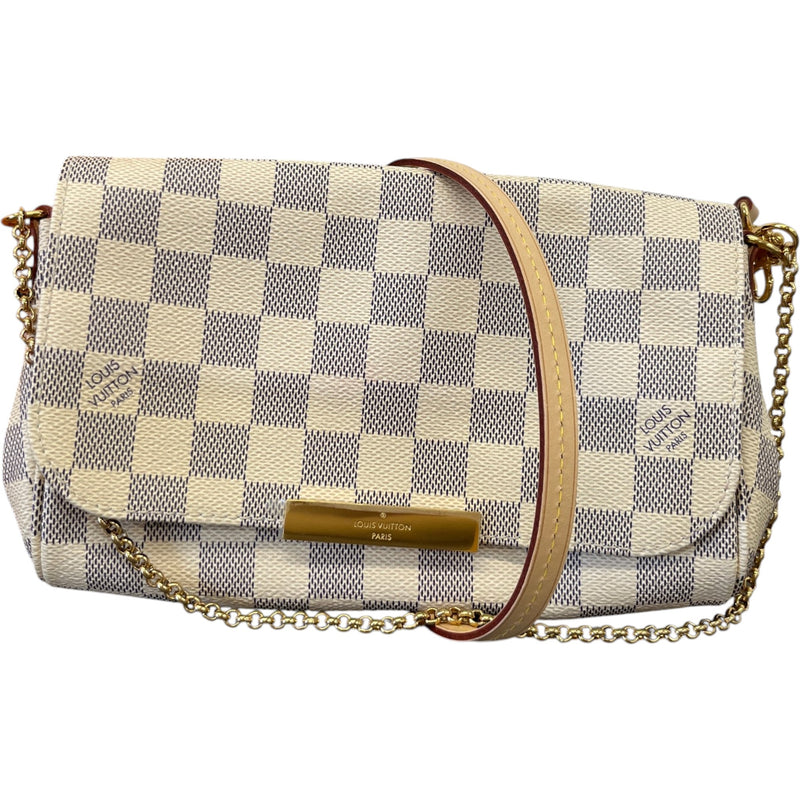 Women's Damier Azur Favorite MM Clutch Cream