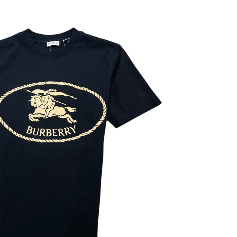Men's Logo Print T-Shirt Black Size S
