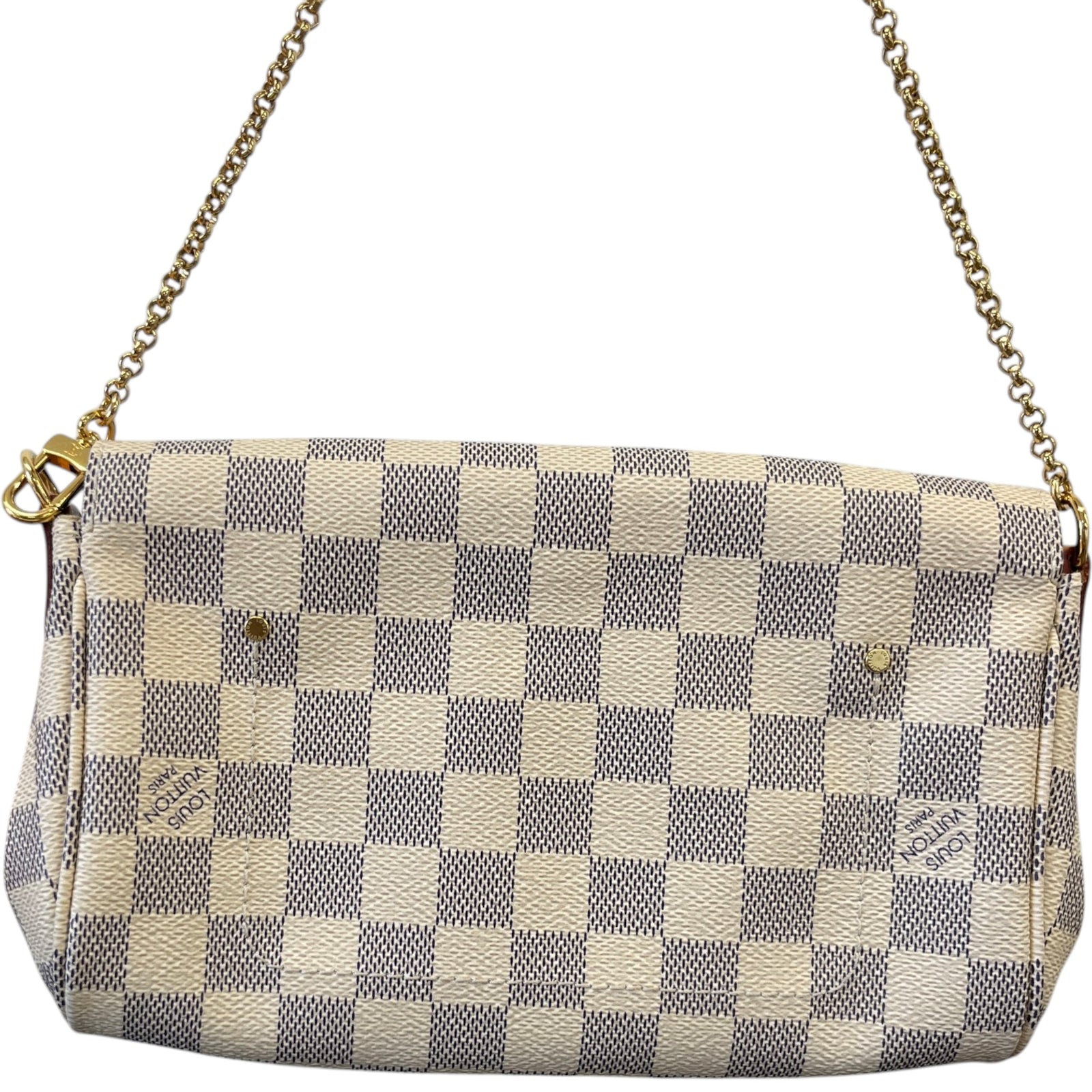 Women's Damier Azur Favorite MM Clutch Cream - Photo 3