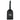 Tm Initails Black Leather Luggage Tag Black
