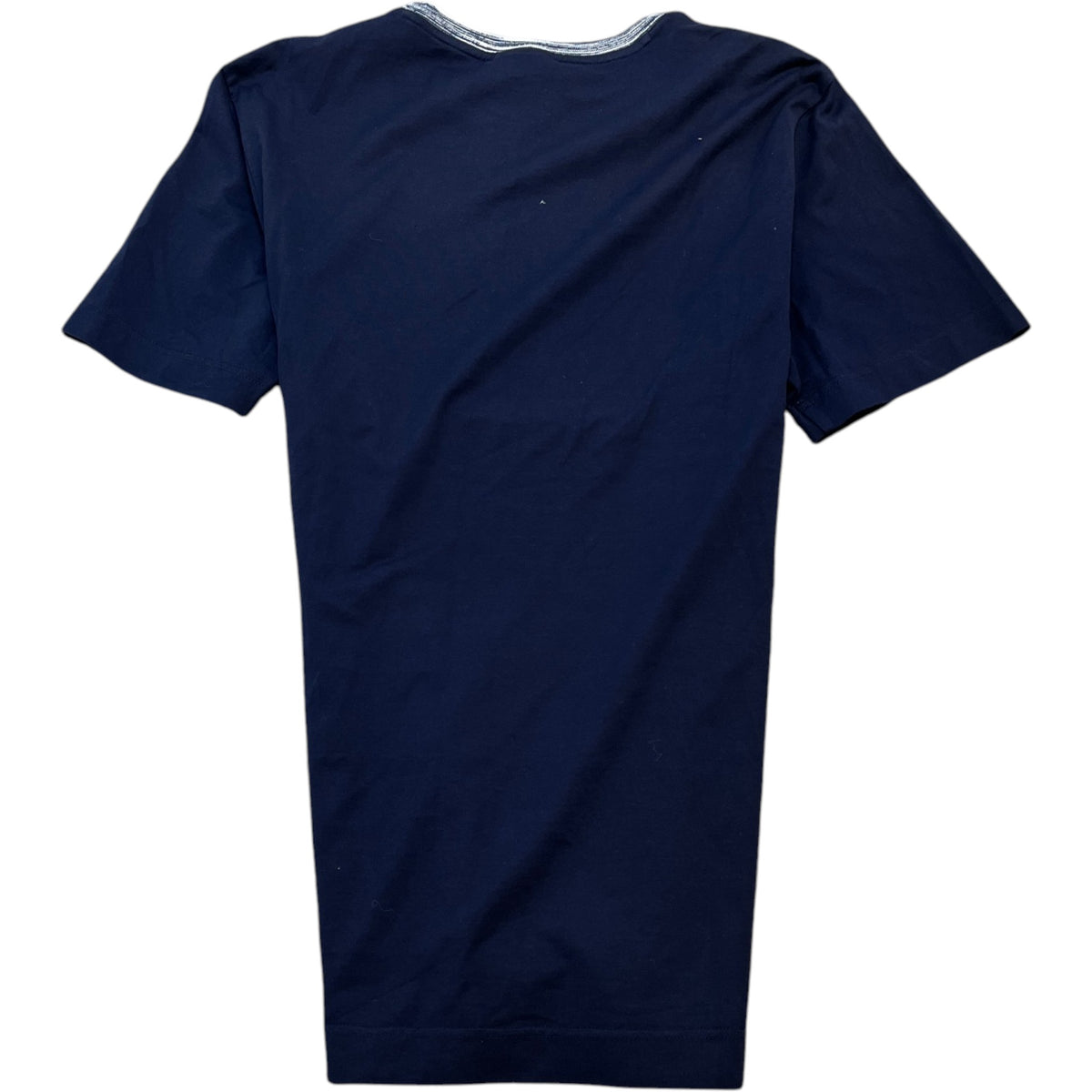 Men's Embroidered Logo T-Shirt Navy Size M - Photo 2