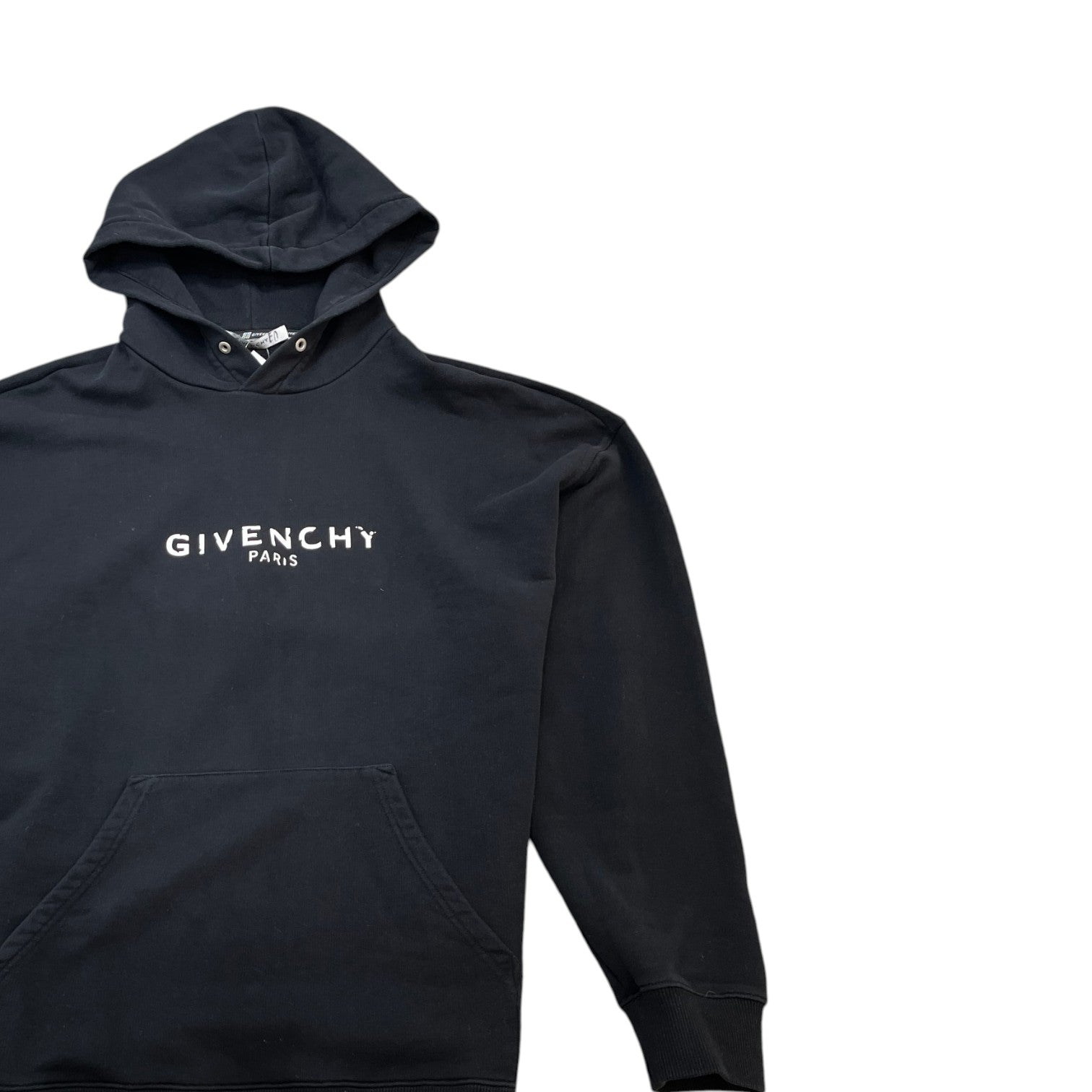 Men's Logo Print Hoodie Black Size L - Photo 3