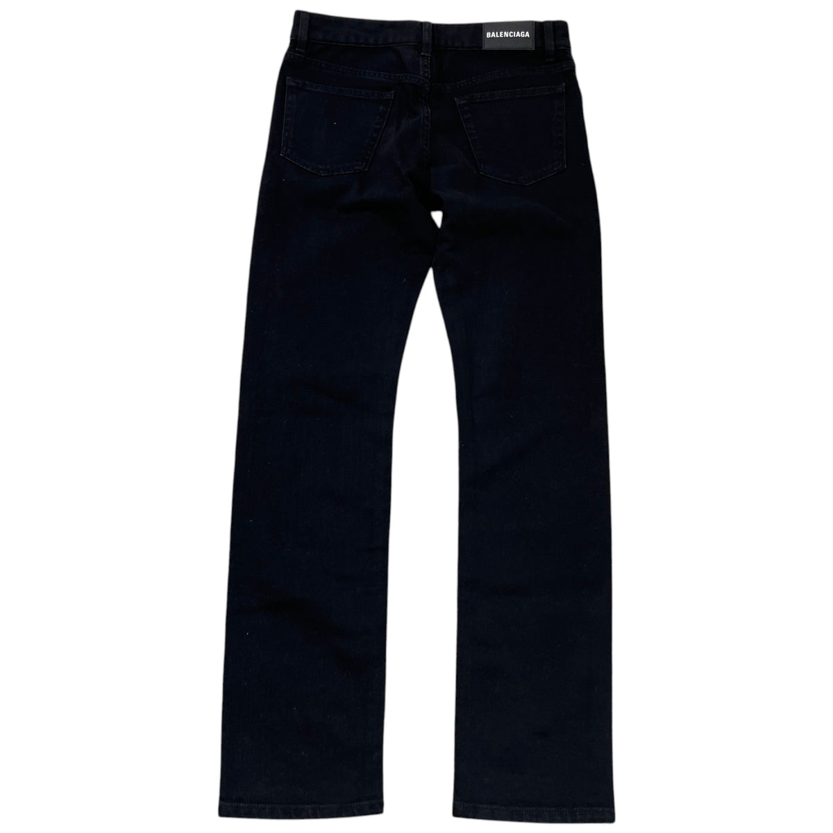 Men's Straight Embossed Logo Jeans Black Size M / W32 - Photo 2