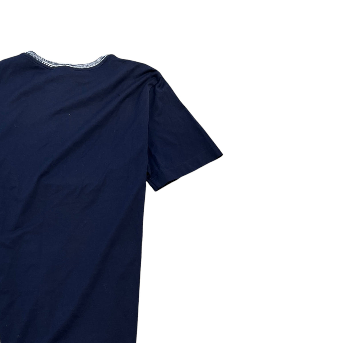 Men's Embroidered Logo T-Shirt Navy Size M - Photo 4
