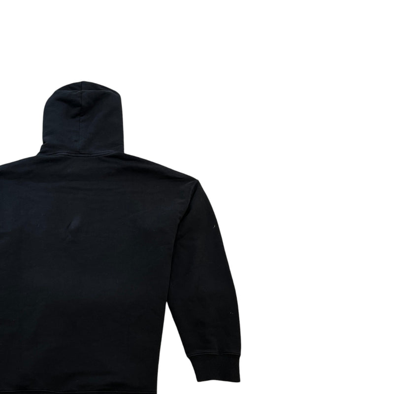 Men's Logo Print Hoodie Black Size L