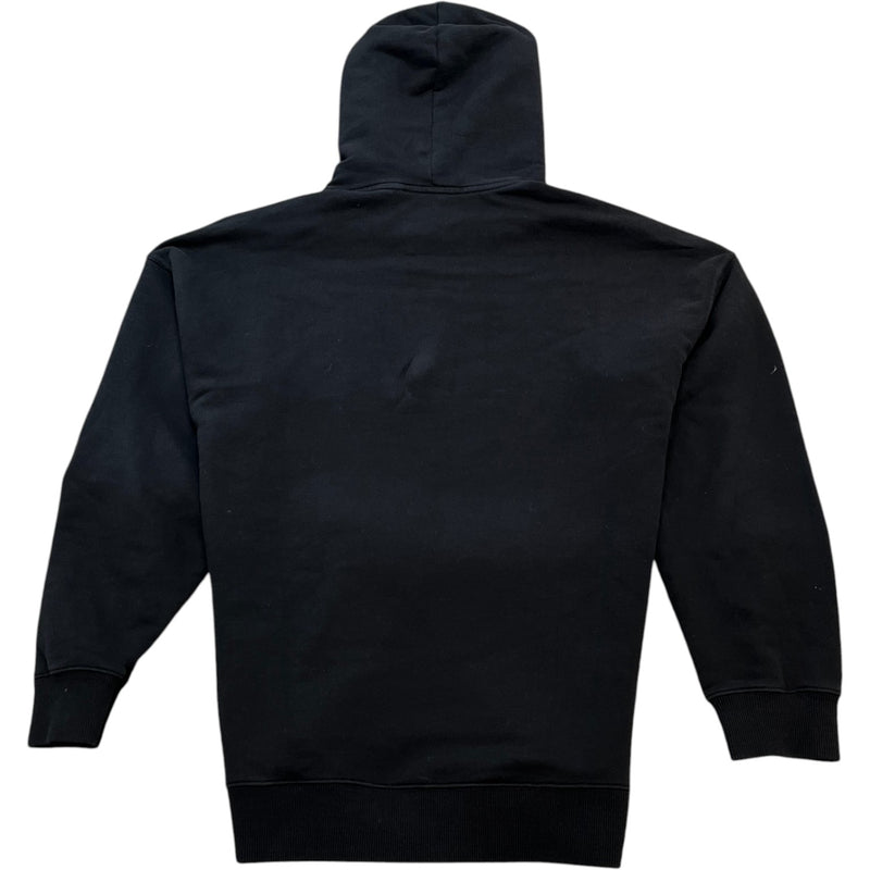 Men's Logo Print Hoodie Black Size L